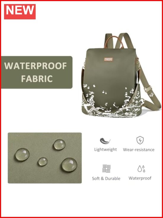 Women\'s Anti-Theft Convertible Backpack Purse Waterproof Nylon Daypack 13 inch main image 4